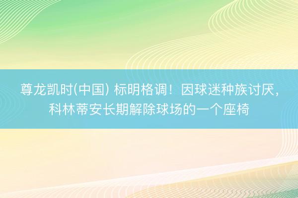 尊龙凯时(中国) 标明格调！因球迷种族讨厌，科林蒂安长期解除球场的一个座椅