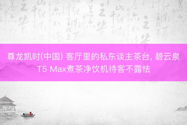 尊龙凯时(中国) 客厅里的私东谈主茶台， 碧云泉T5 Max煮茶净饮机待客不露怯