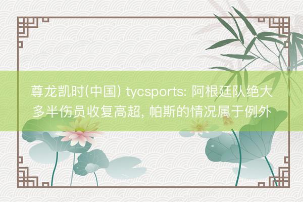 尊龙凯时(中国) tycsports: 阿根廷队绝大多半伤员收复高超， 帕斯的情况属于例外